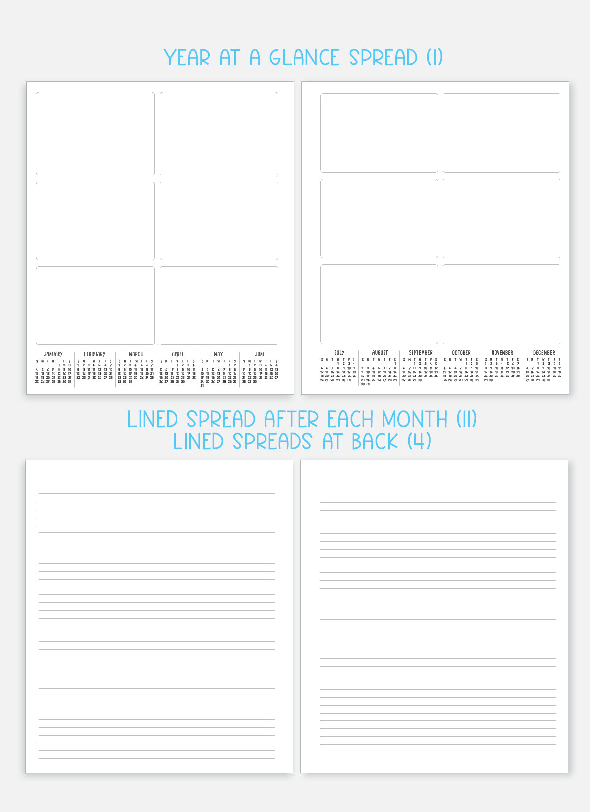 2026 Planner - Vertical Layout, Spiral Bound - "Candy stripe" (#307)