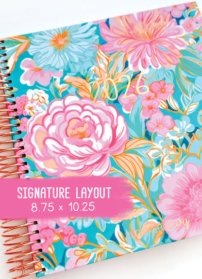 2026 Planner - Signature Layout, Spiral Bound - "Paradise" (#204)