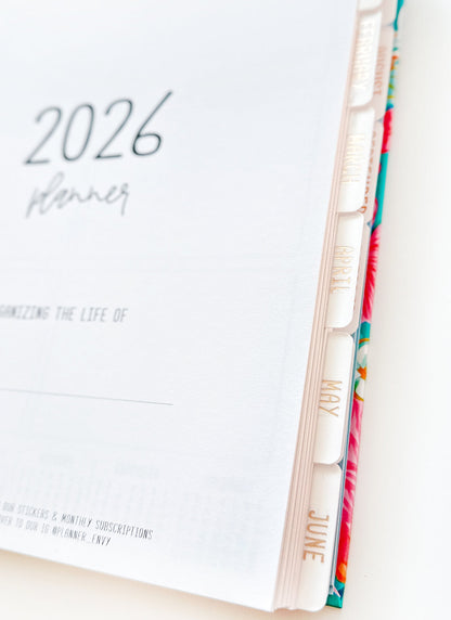 2026 Planner - Vertical Layout, Spiral Bound - "Paradise" (#304)