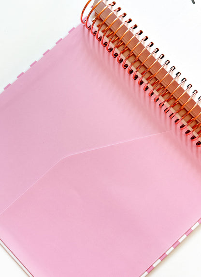 2026 Planner - Signature Layout, Spiral Bound - "Candy stripe" (#207)