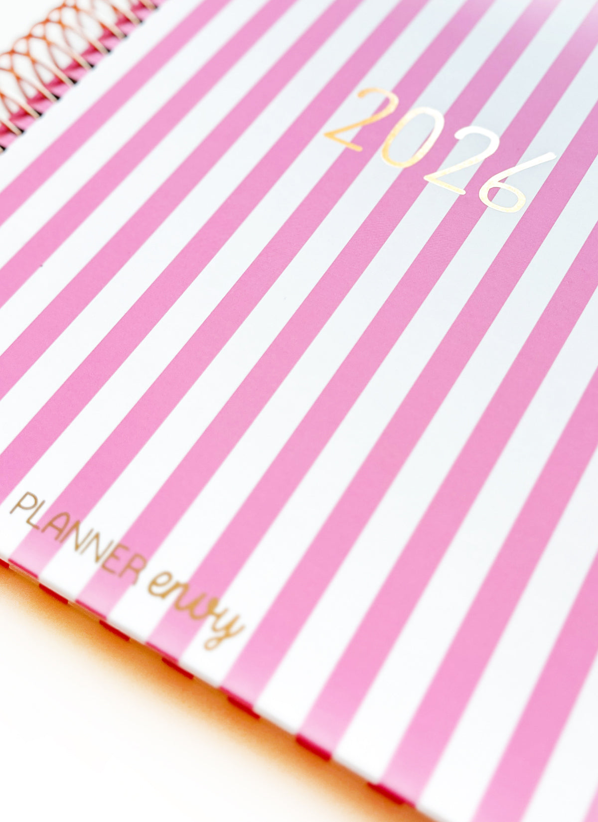 2026 Planner - Signature Layout, Spiral Bound - "Candy stripe" (#207)