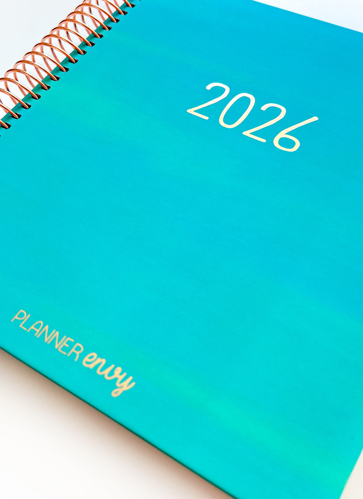 2026 Planner - Horizontal Layout, Spiral Bound - "Teal" (#108)