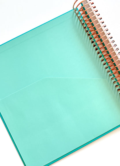 2026 Planner - Signature Layout, Spiral Bound - "Teal" (#208)