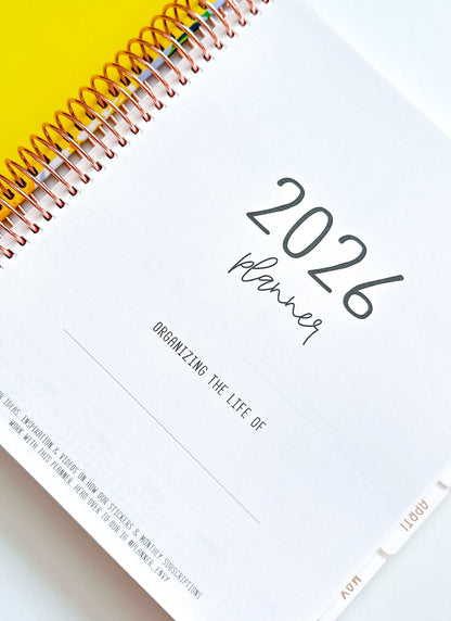 2026 Planner - Signature Layout, Spiral Bound - "Sorrento" (#201)