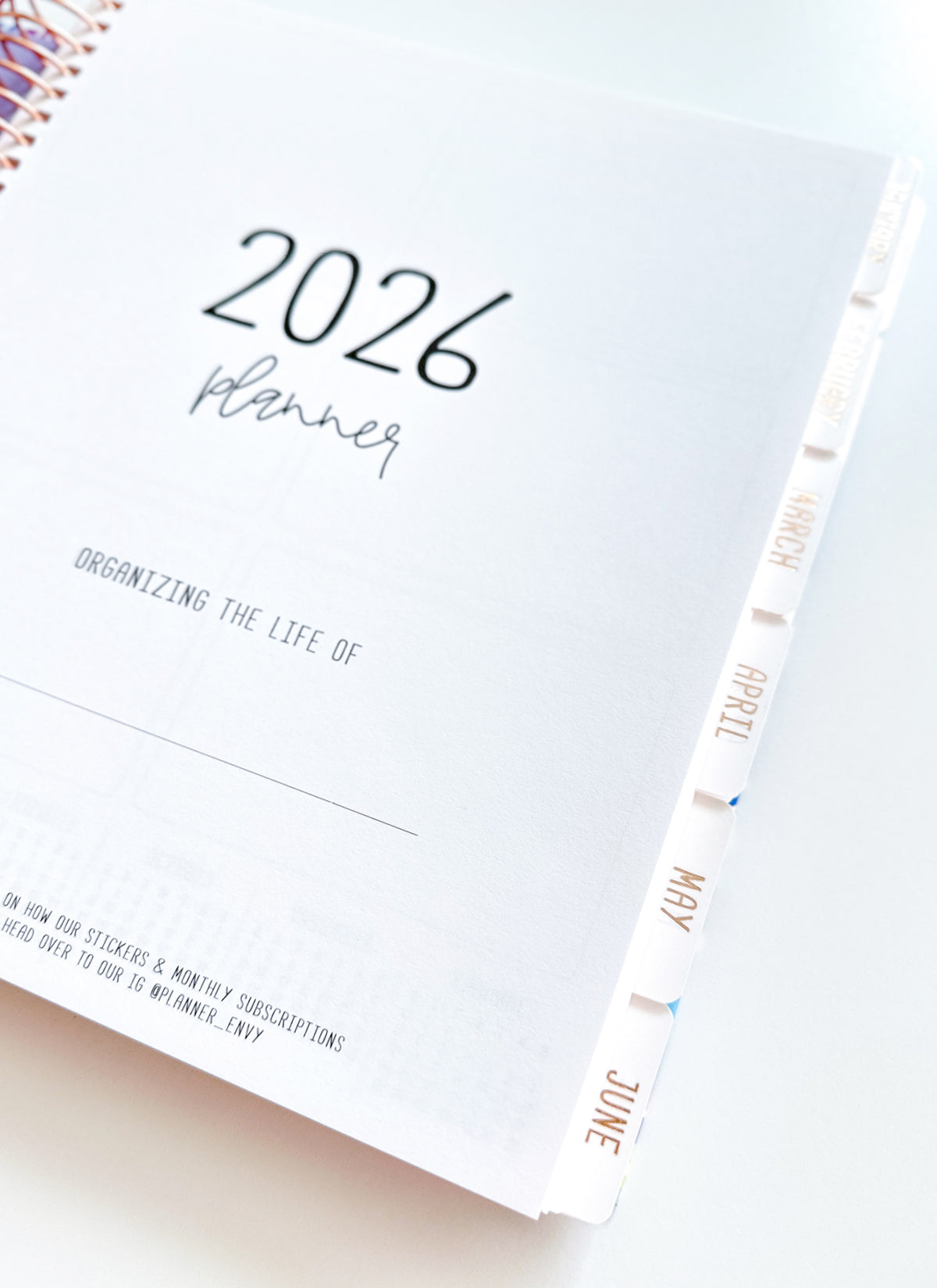 2026 Planner - Vertical Layout, Spiral Bound - "Aurora" (#306)