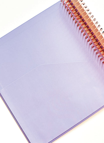 2026 Planner - Horizontal Layout, Spiral Bound - "Periwinkle" (#109)