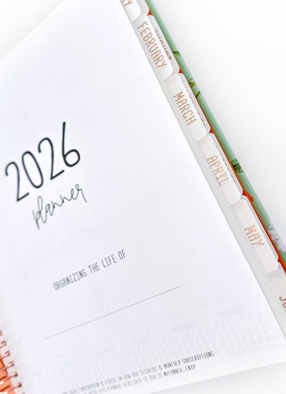 2026 Planner - Horizontal Layout, Spiral Bound - "Enchanted" (#105)