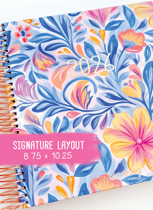 2026 Planner - Signature Layout, Spiral Bound - "Whimsical" (#202)