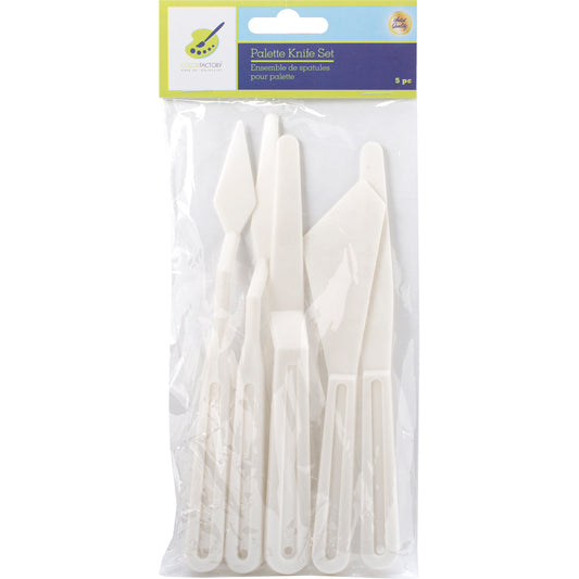Color Factory Plastic Palette Knives 5/Pkg-