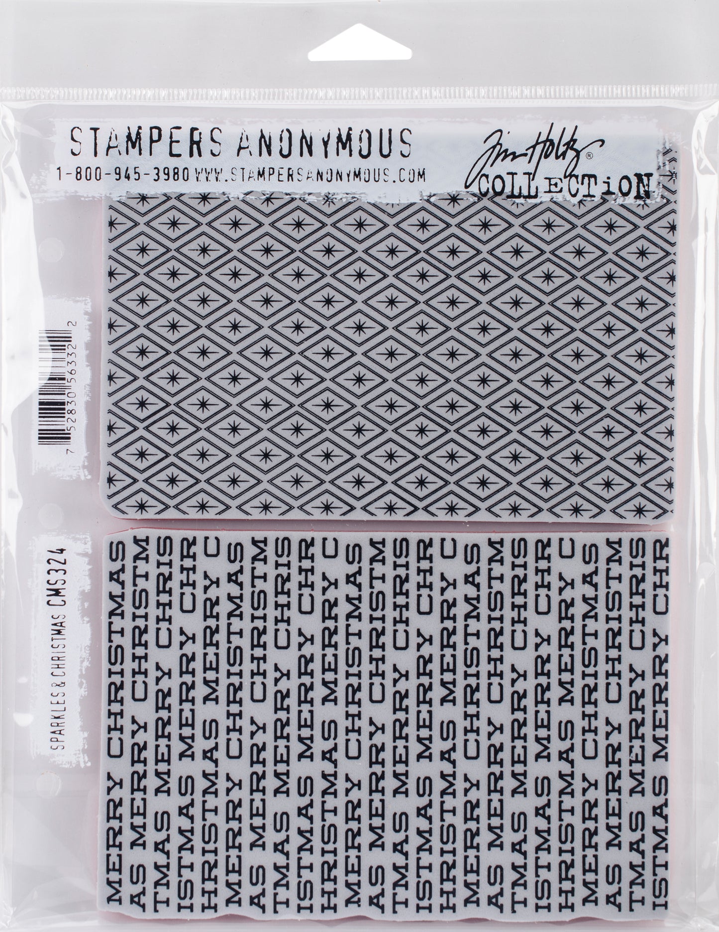 Tim Holtz Cling Stamps 7"X8.5"-