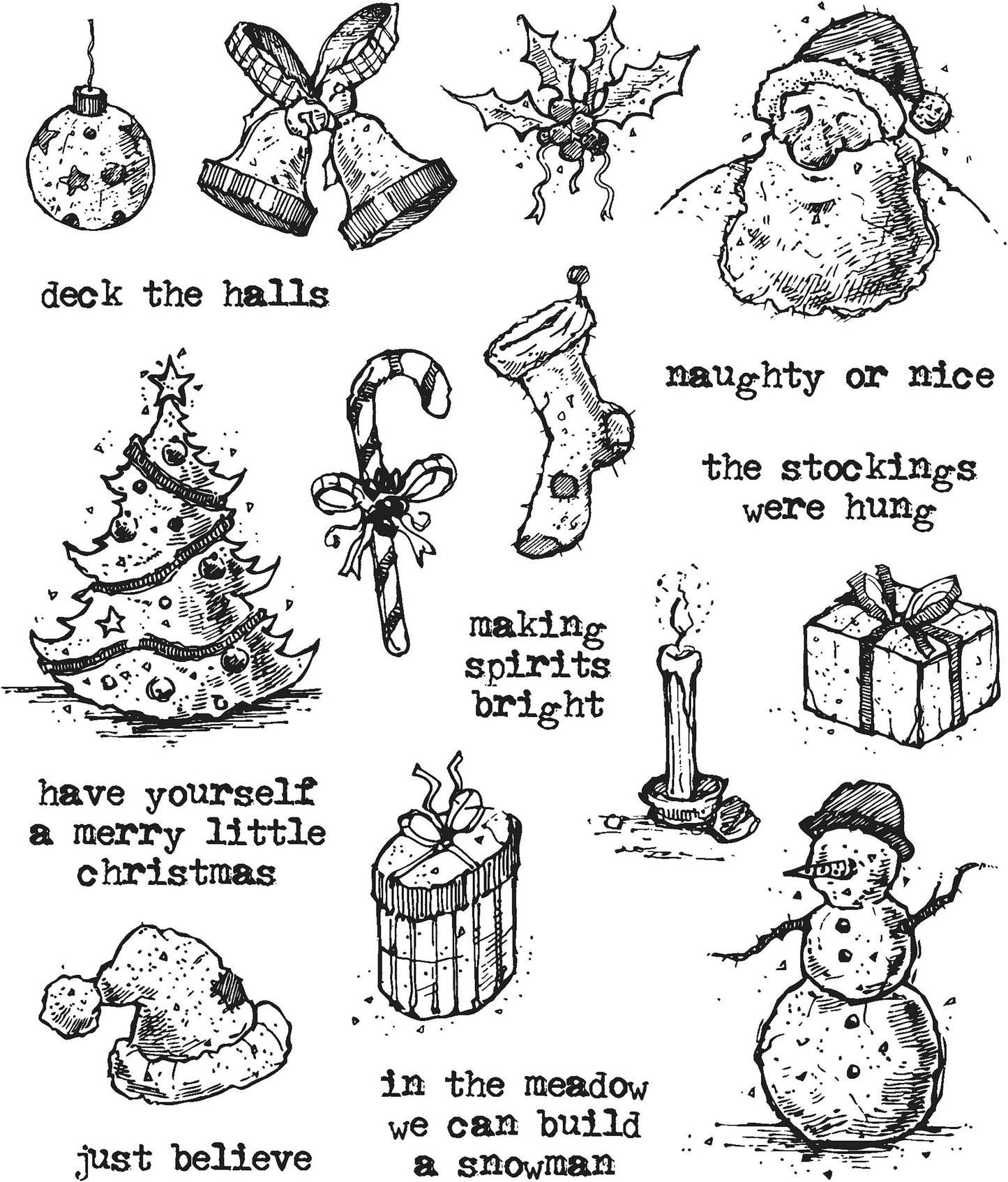 Tim Holtz Cling Stamps 7"X8.5"-