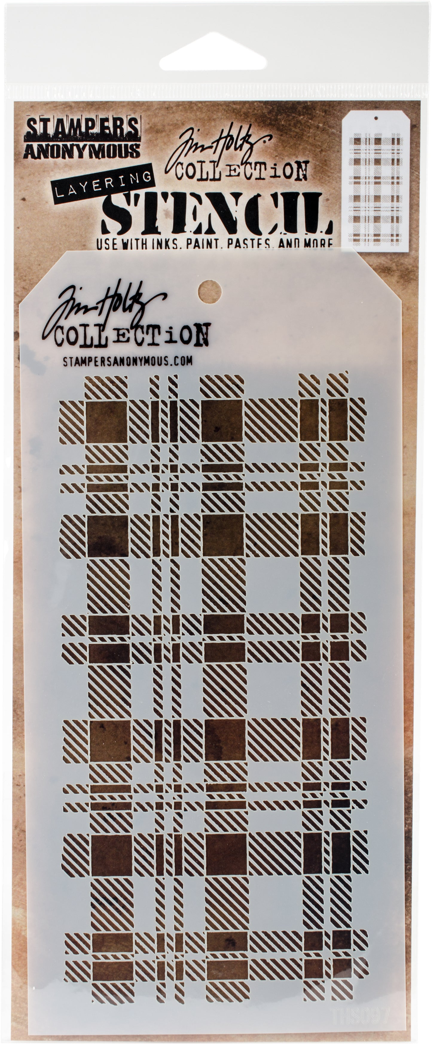 Tim Holtz Layered Stencil 4.125"X8.5"-