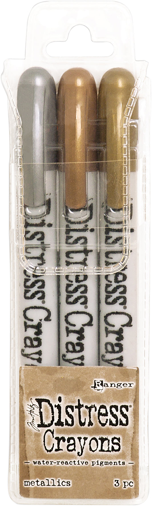 Tim Holtz Distress Crayon Set-Metallics