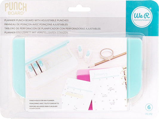 We R  Punch Board-Planner W/Standard Hole Punches 6/Pkg