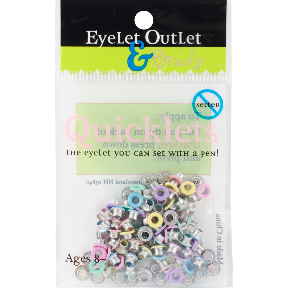 Eyelet Outlet Quicklets Round 84/Pkg-Anodized 2