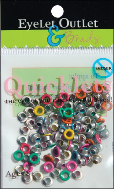 Eyelet Outlet Quicklets Round 84/Pkg-Anodized 2