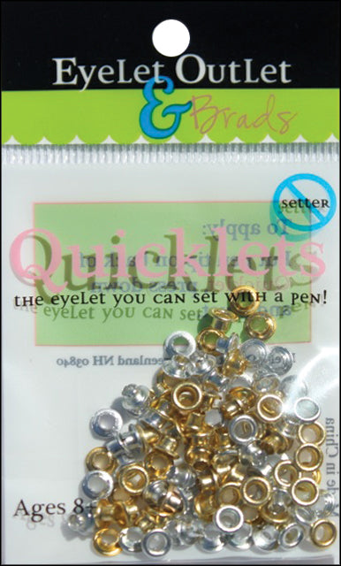 Eyelet Outlet Quicklets Round 84/Pkg-Anodized 2