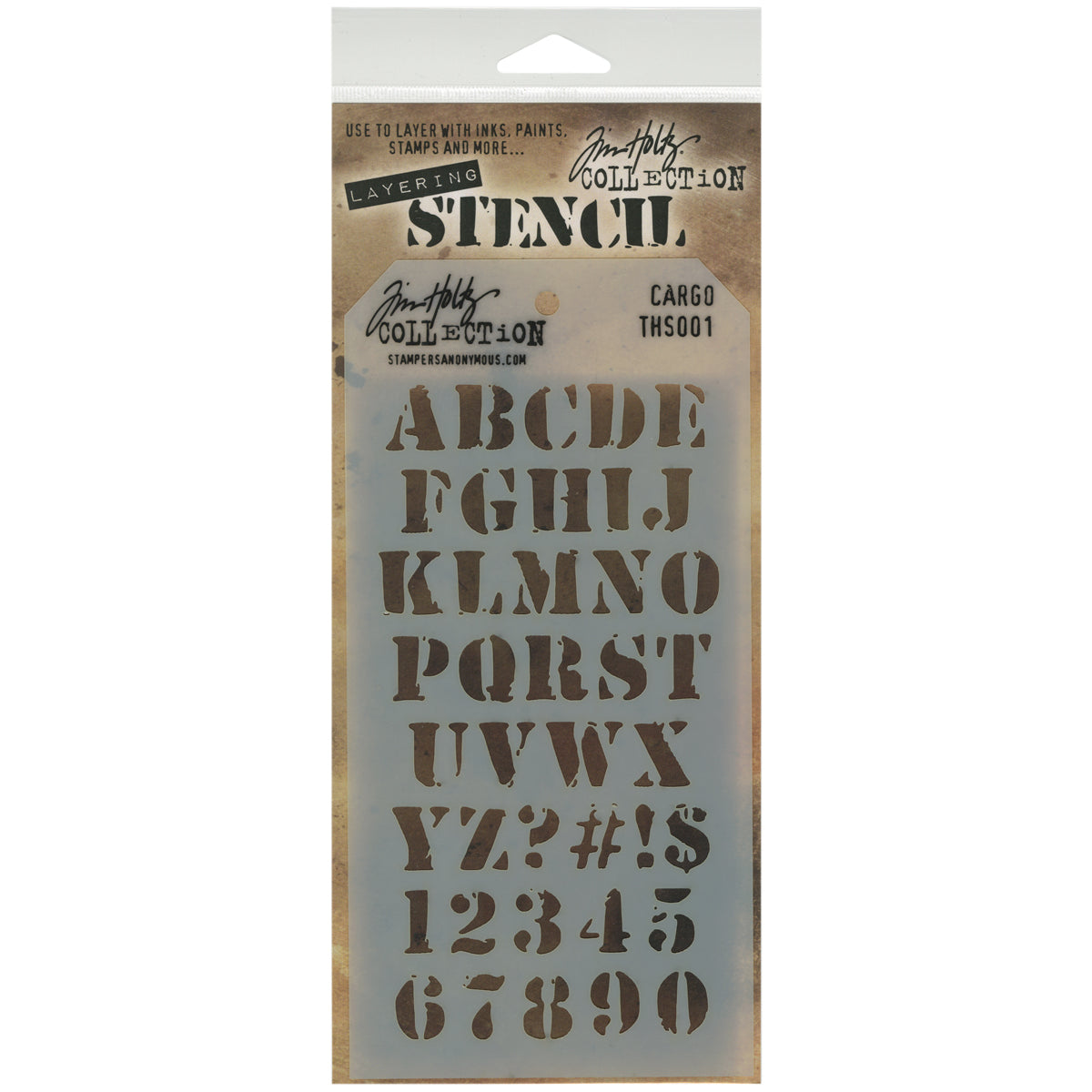 Tim Holtz Layered Stencil 4.125"X8.5"-Splatters