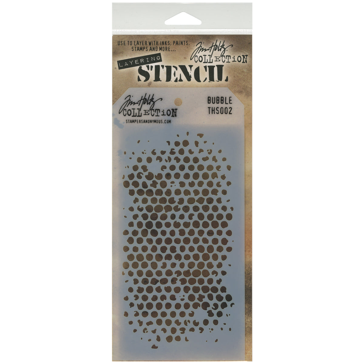 Tim Holtz Layered Stencil 4.125"X8.5"-Splatters