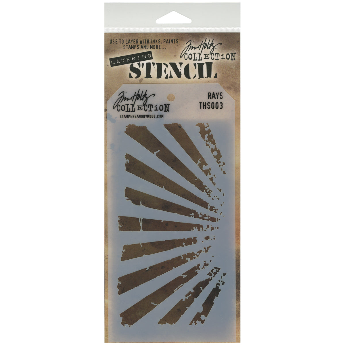 Tim Holtz Layered Stencil 4.125"X8.5"-Splatters