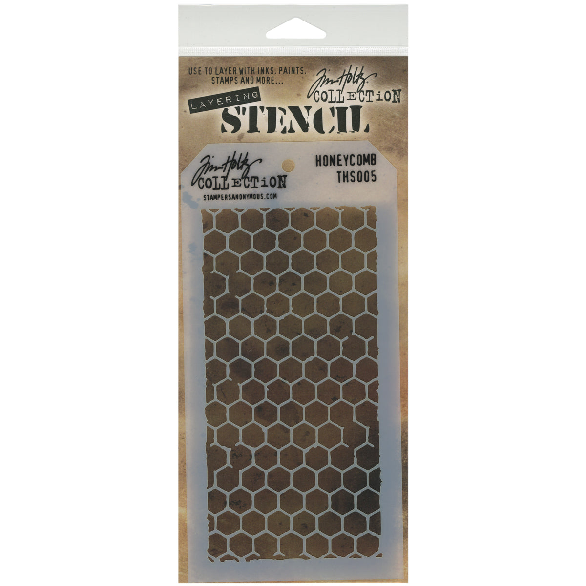 Tim Holtz Layered Stencil 4.125"X8.5"-Splatters