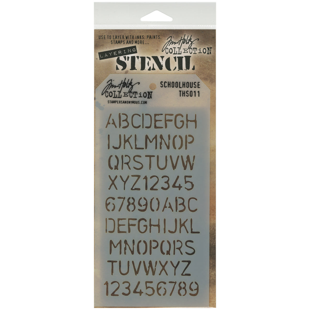 Tim Holtz Layered Stencil 4.125"X8.5"-Splatters