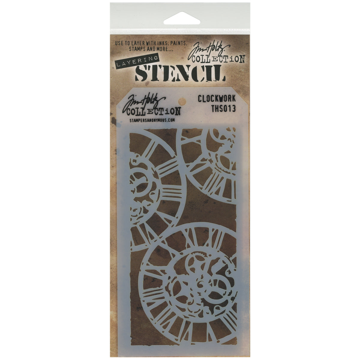 Tim Holtz Layered Stencil 4.125"X8.5"-Splatters