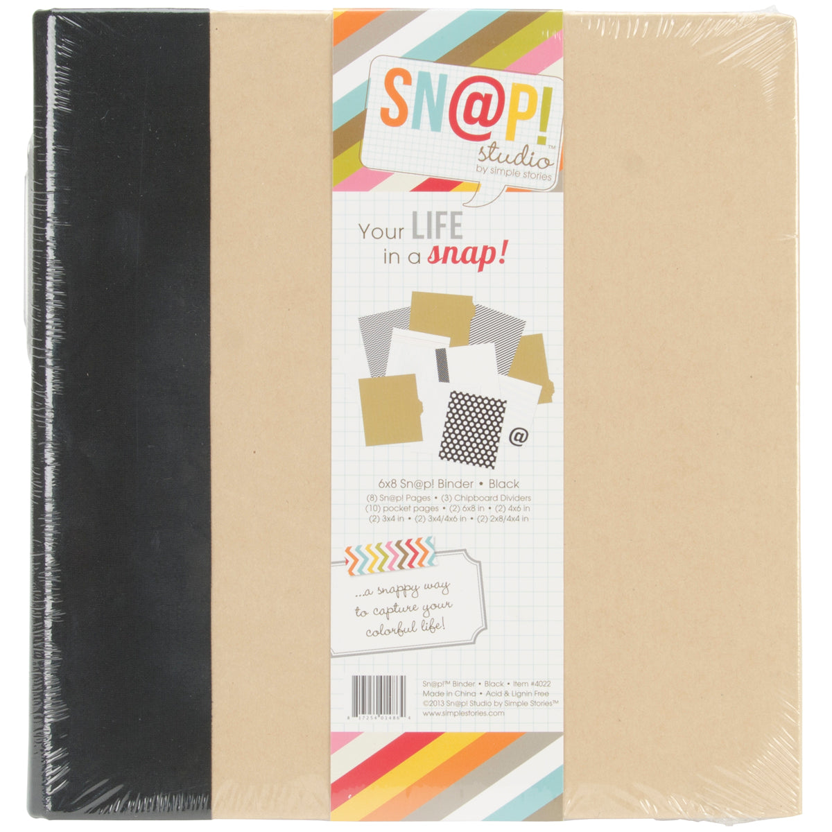 Simple Stories Sn@p! Binder 6"X8"-