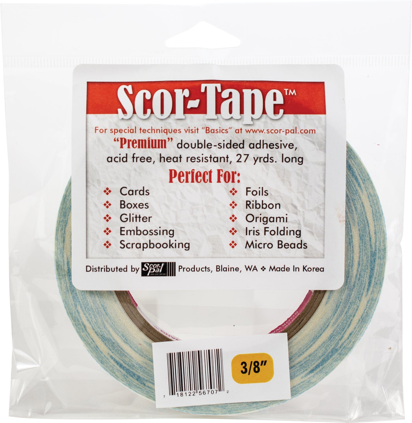 Scor-Tape-.375"X27yd