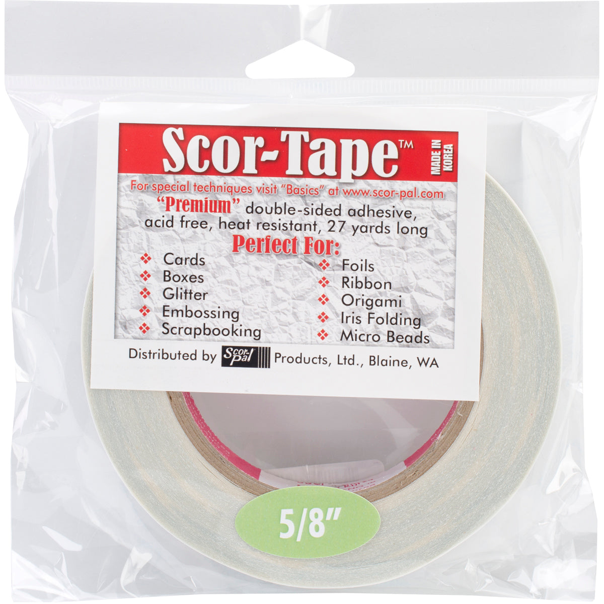 Scor-Tape-.625"X27yd