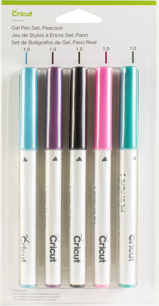 Cricut Gel Pen Set 5/Pkg-Peacock