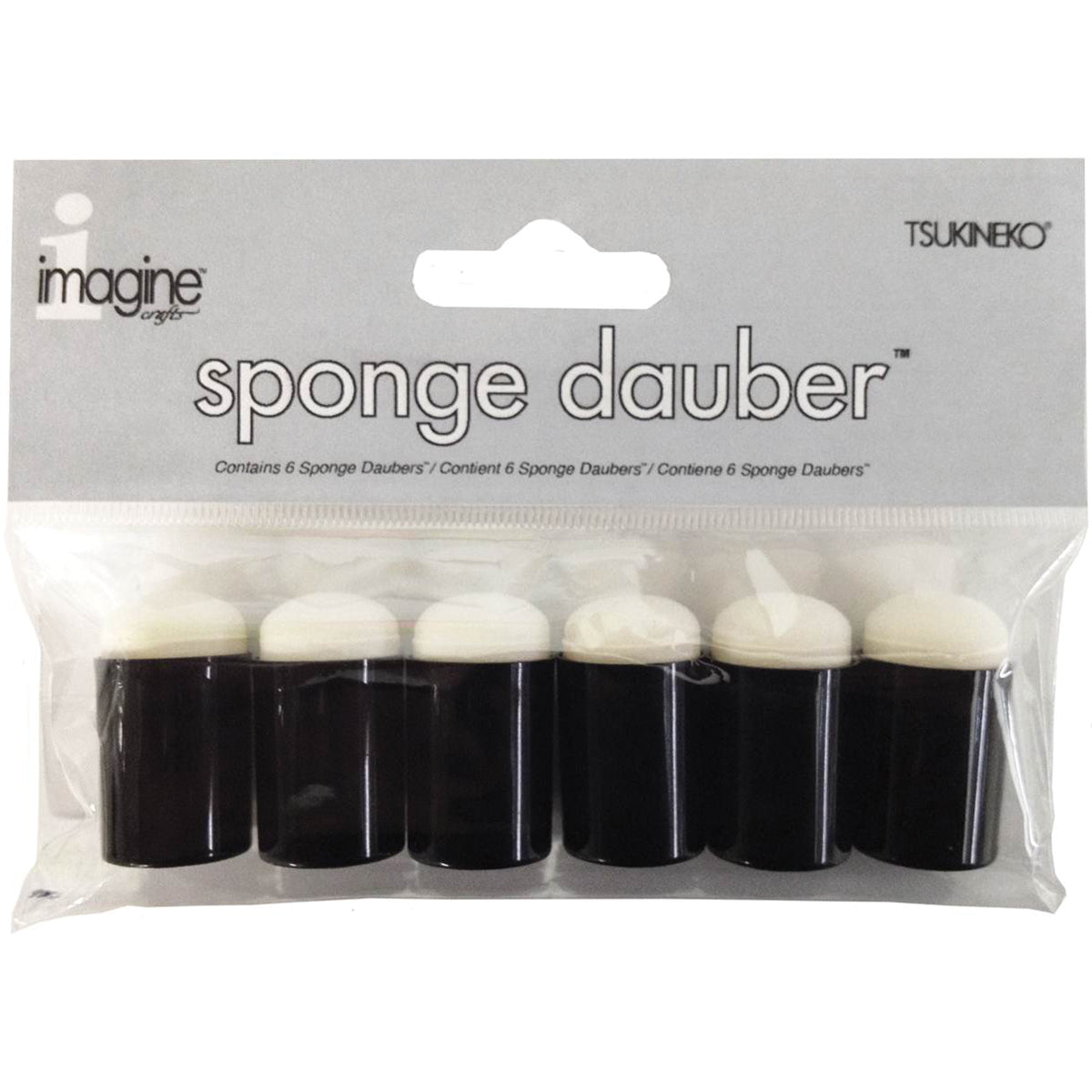 Sponge Daubers 6/Pkg-1.25"X.625"X.625"