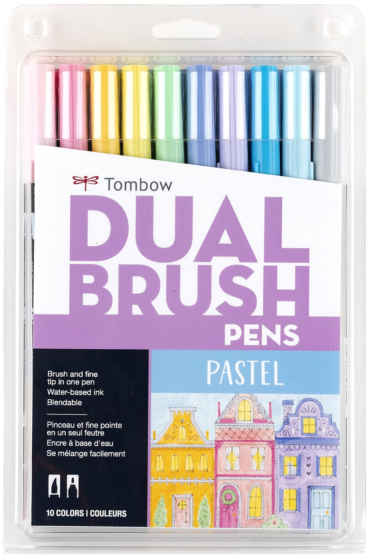 Tombow Dual Brush Pens 10/Pkg-Muted