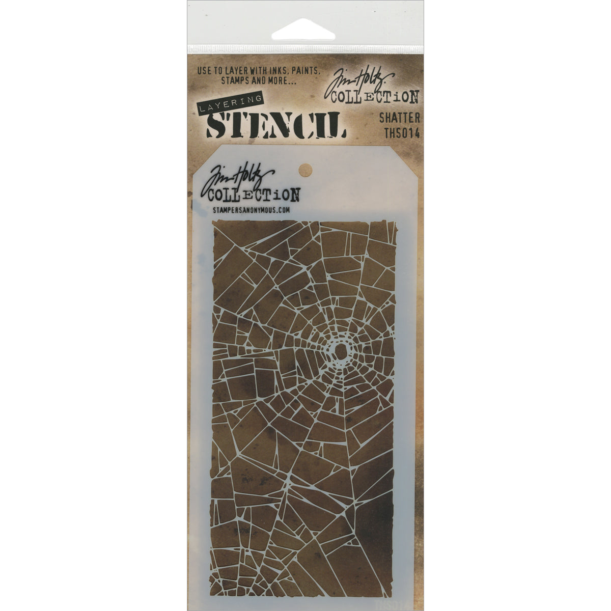 Tim Holtz Layered Stencil 4.125"X8.5"-Splatters