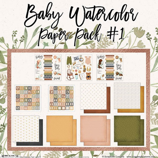 Baby Watercolor Pack #1 Paper