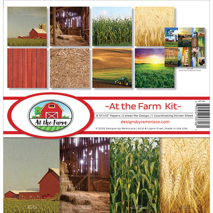 Reminisce Collection Kit 12"X12"-At The Farm