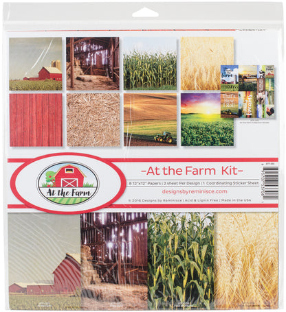 Reminisce Collection Kit 12"X12"-At The Farm