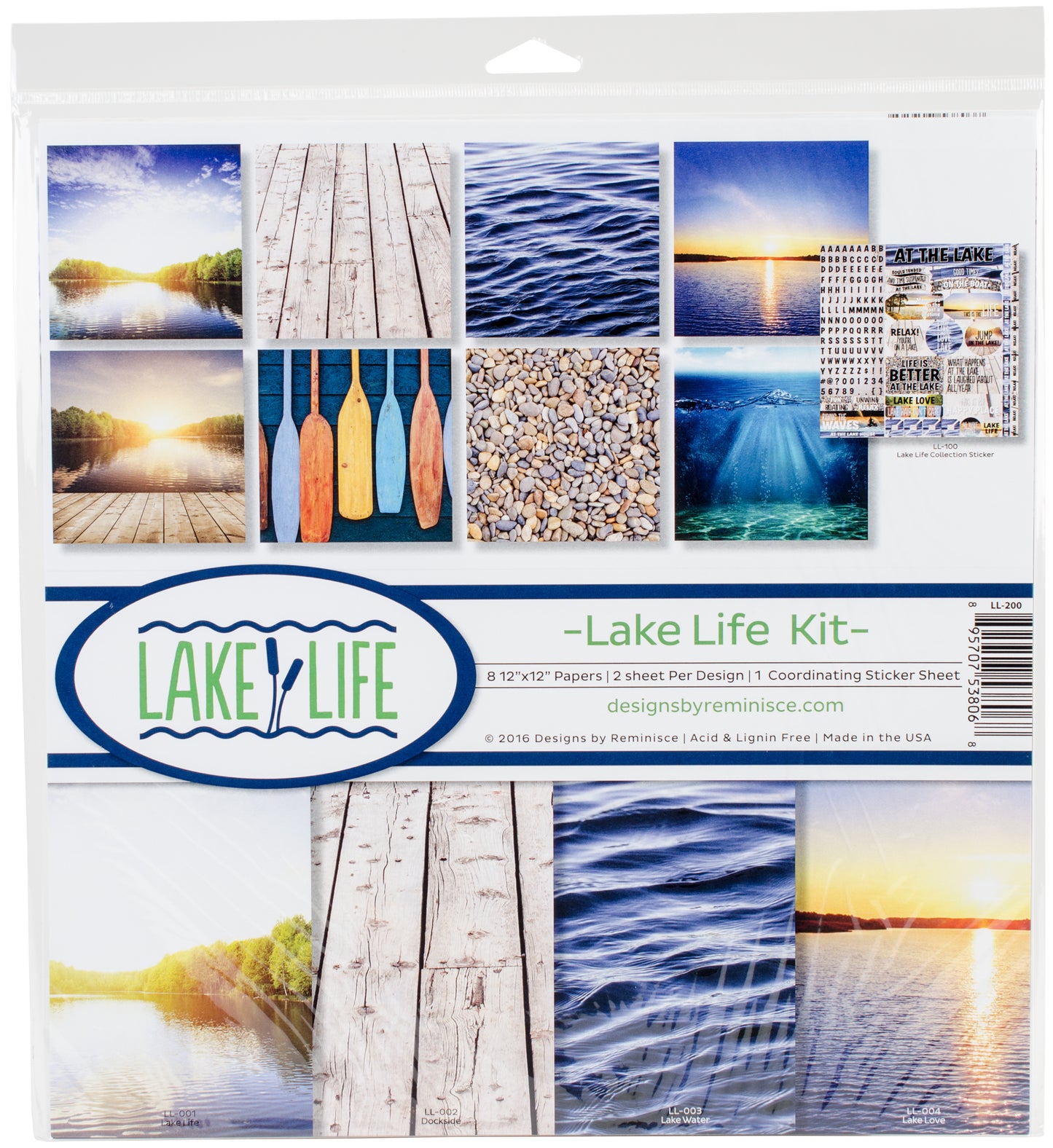 Reminisce Collection Kit 12"X12"-Lake Life