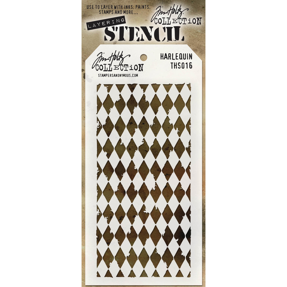 Tim Holtz Layered Stencil 4.125"X8.5"-Splatters