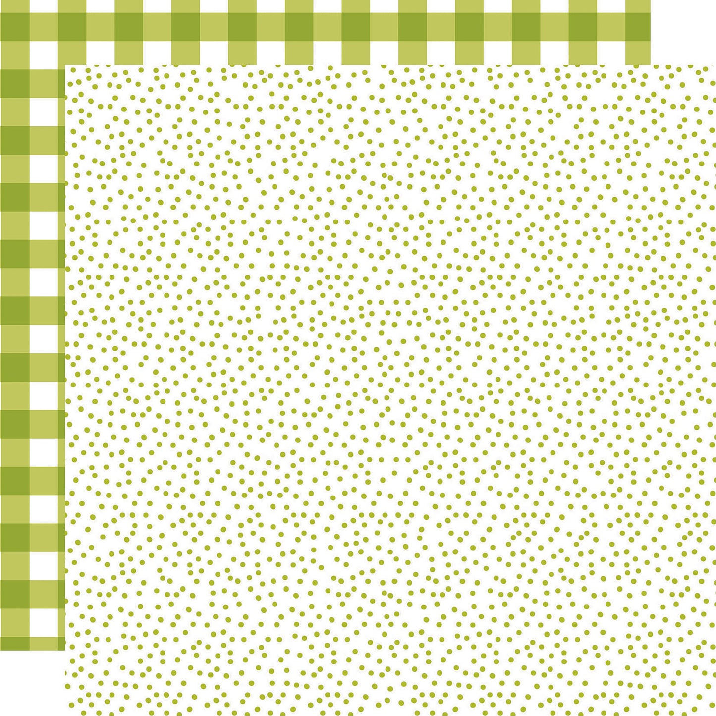 Bella Blvd Plaids & Dotty Double-Sided Cardstock 12"X12"-Pickle Juice