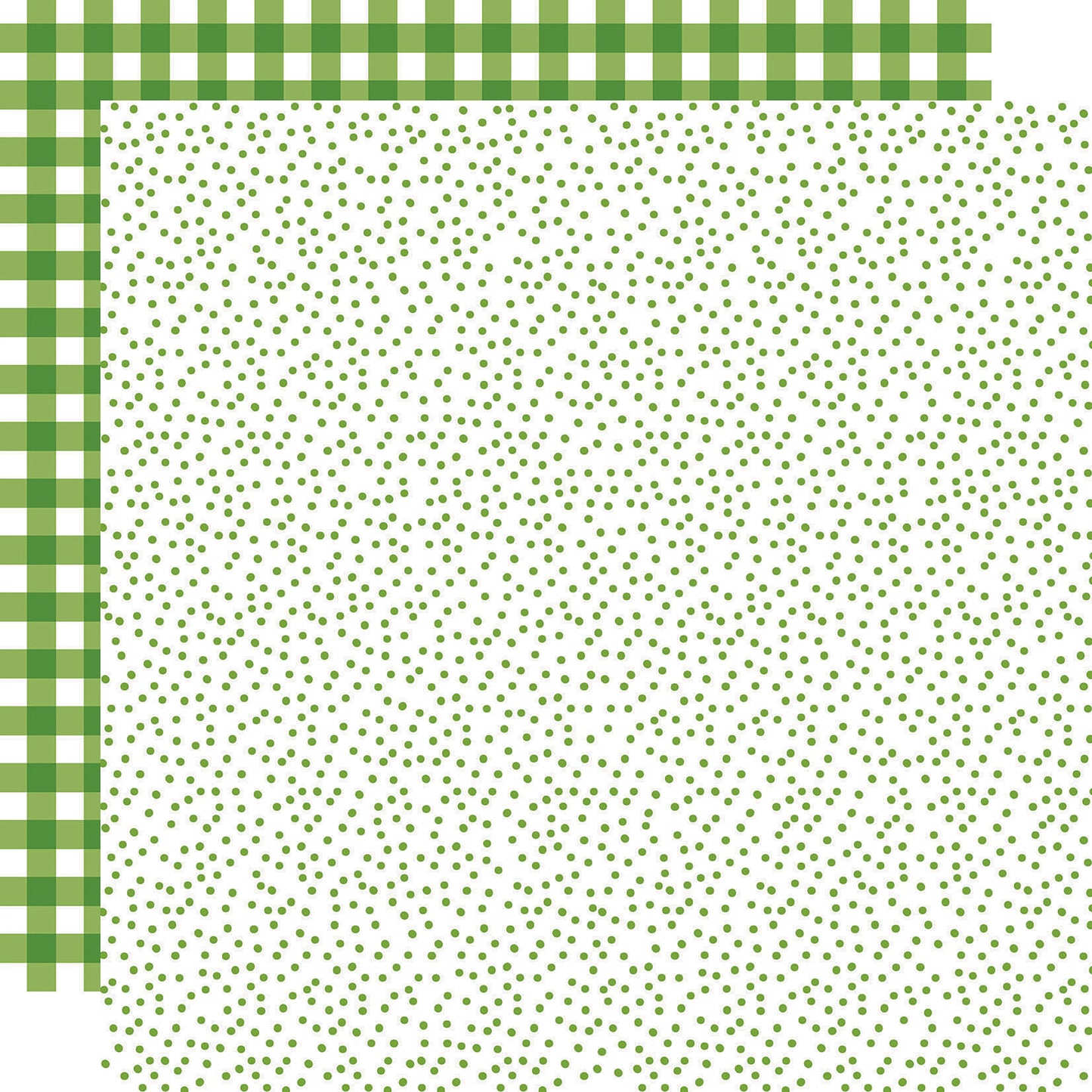 Bella Blvd Plaids & Dotty Double-Sided Cardstock 12"X12"-Pickle Juice