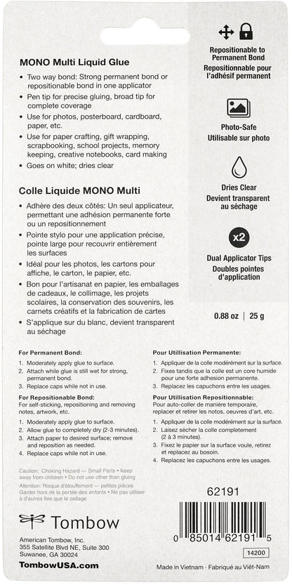Tombow Mono Multi Liquid Glue Carded-.88oz