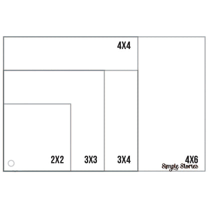Simple Stories Sn@p! Photo Crops 5/Pkg-Square & Rectangle