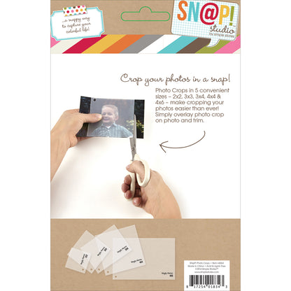 Simple Stories Sn@p! Photo Crops 5/Pkg-Square & Rectangle