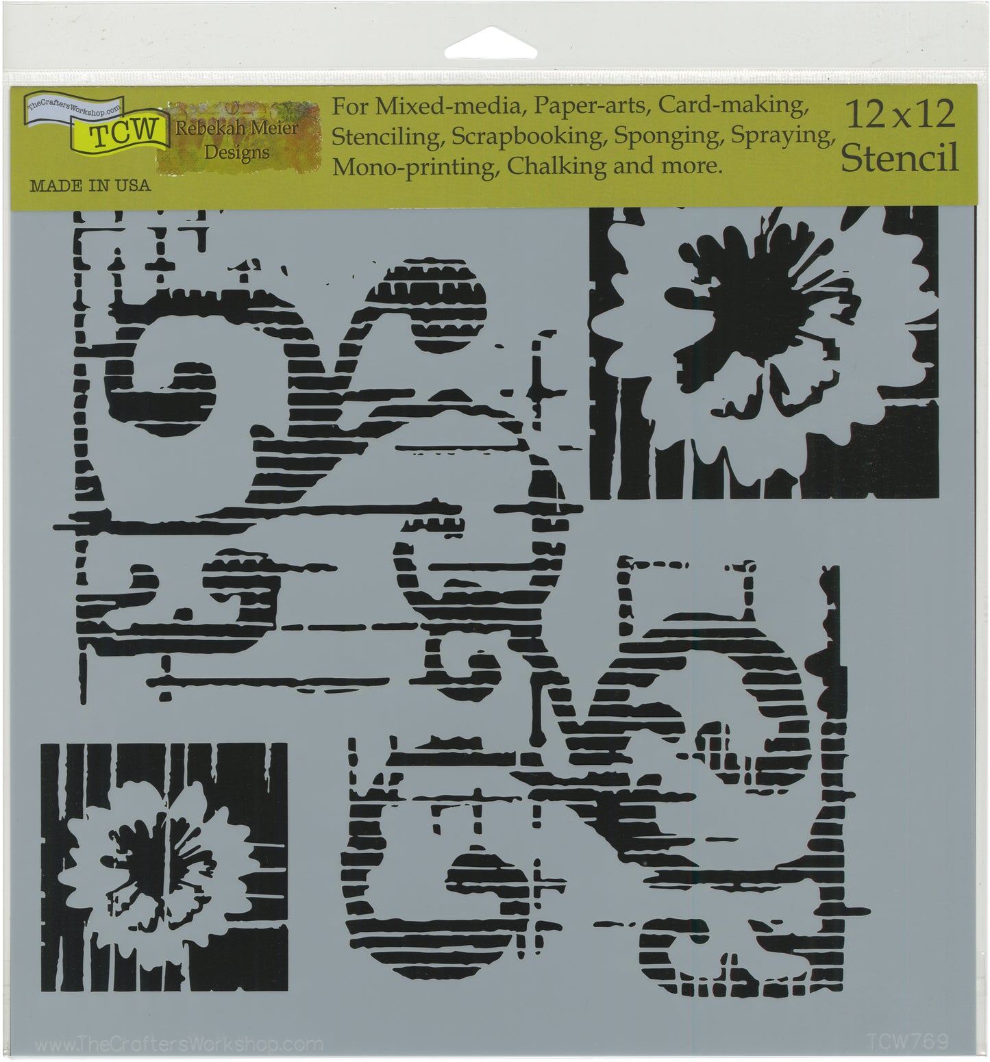 Crafter's Workshop Template 12"X12"-Basketweave