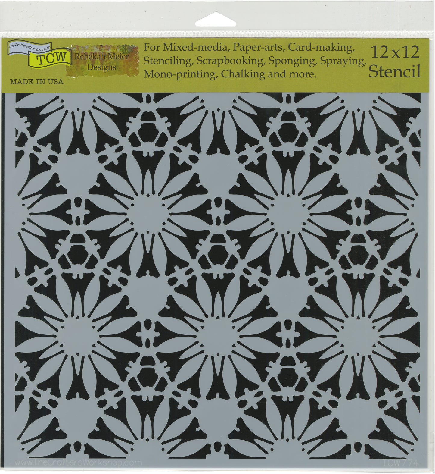 Crafter's Workshop Template 12"X12"-Basketweave