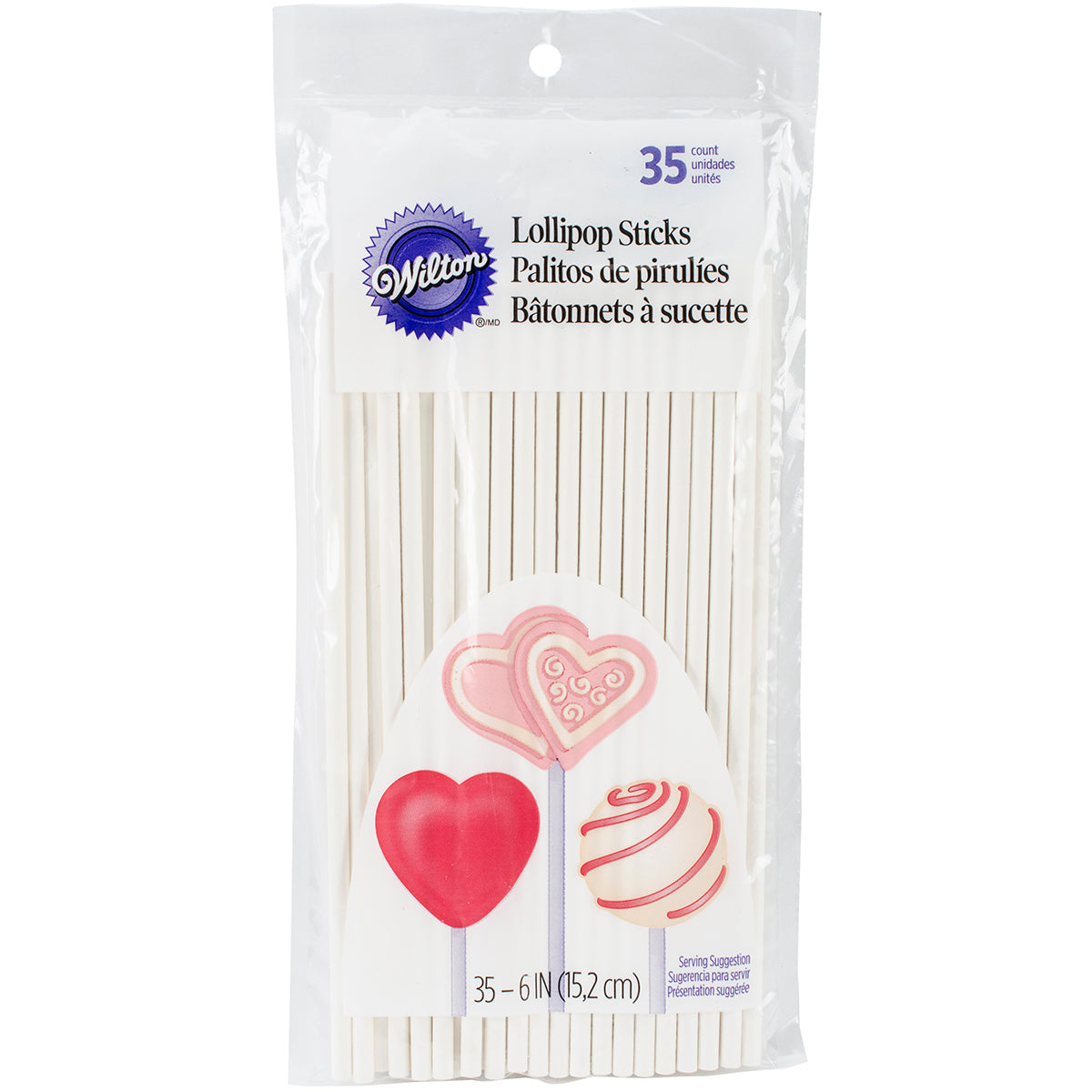 Lollipop Sticks 6" 35/Pkg-