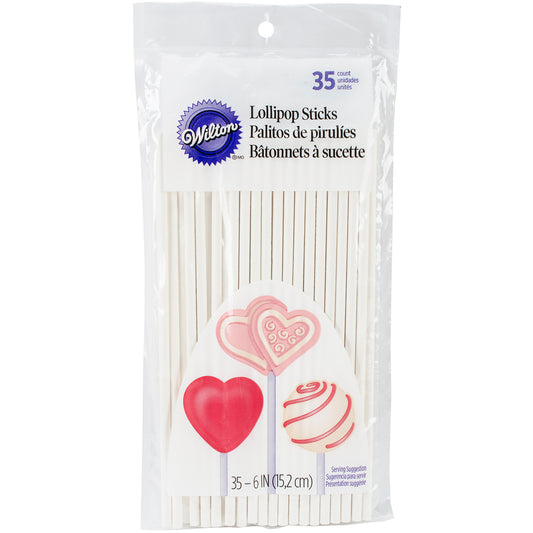 Lollipop Sticks 6" 35/Pkg-