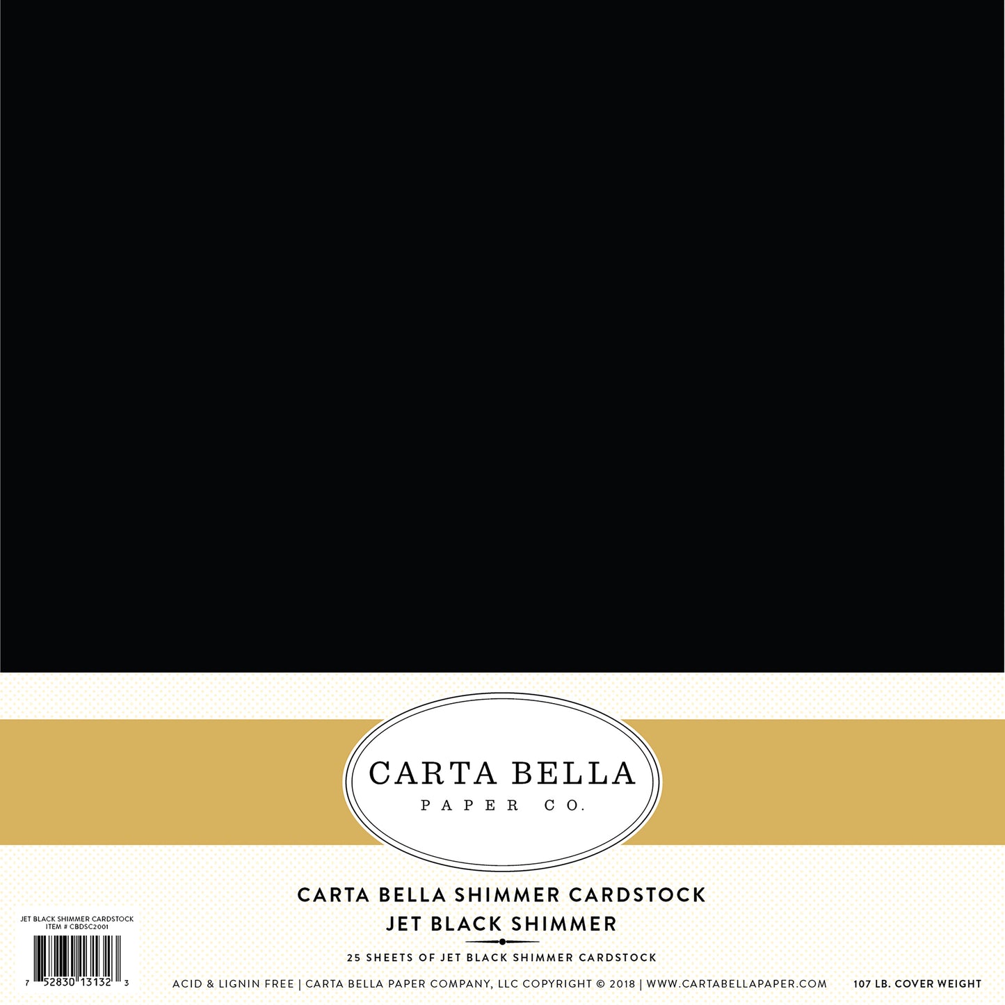 Carta Bella Designer Shimmer 107lb Cover Cardstock 12"X12"-Cherry Shimmer