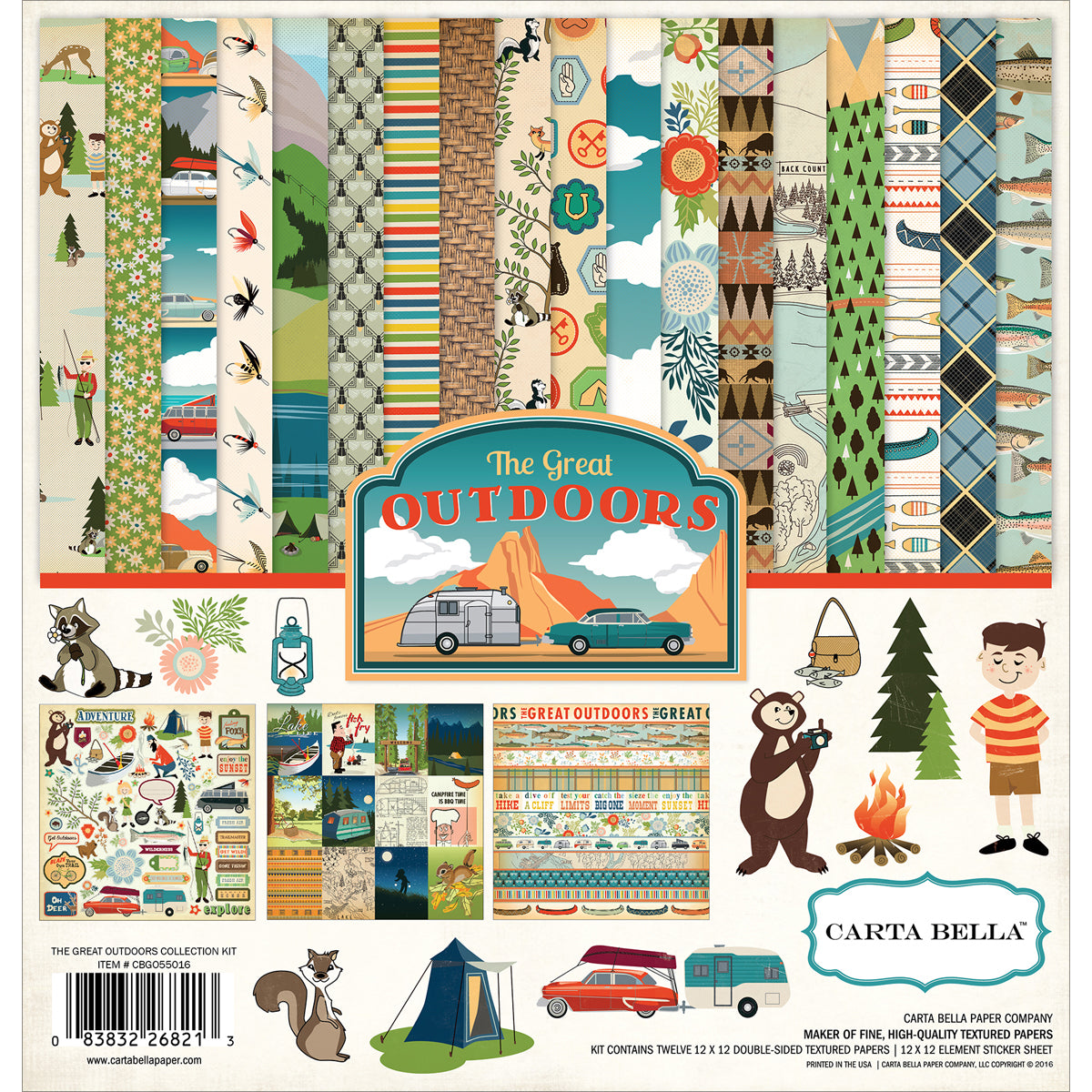 Carta Bella Collection Kit 12"X12"-Great Outdoors